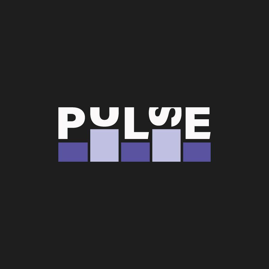 Logoentwürfe für den fiktiven Club Pulse